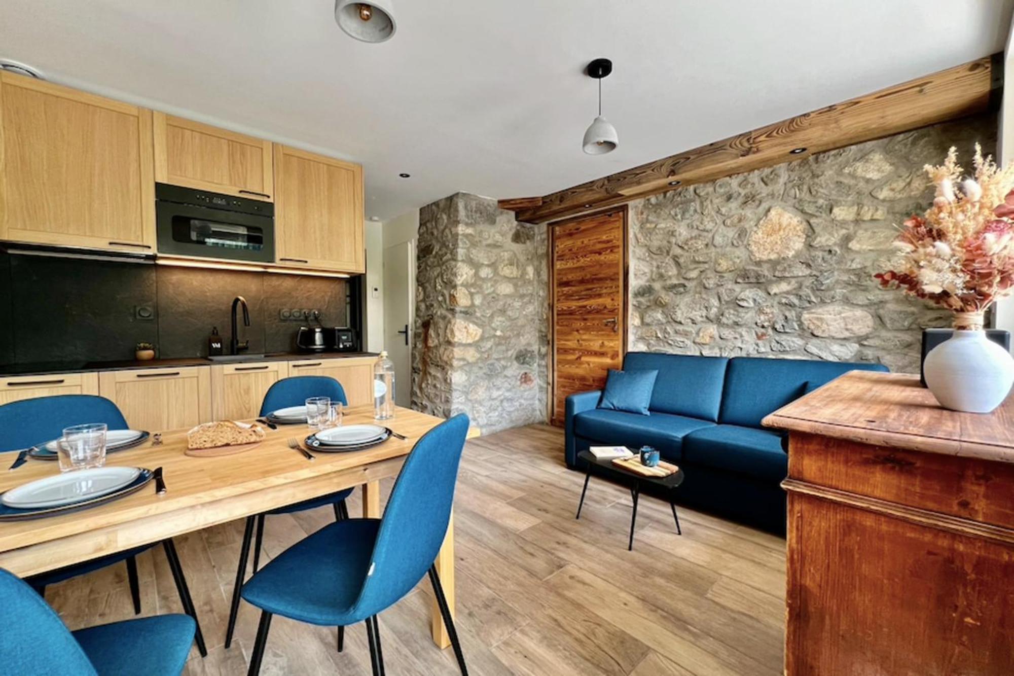Apartmán T2 With View At The Foot Of The Slopes Le Monêtier-les-Bains Exteriér fotografie